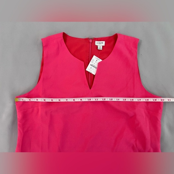 J Crew Resume Dress Linen Blend Pink  Sheath Mini Office Work‎ Sz 14 NWT - Picture 5 of 11